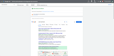 Campagne d'acquisition Google Ads | Coach sportif - SEO