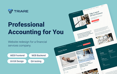 Professional Accounting For You - website redesign - Software Ontwikkeling