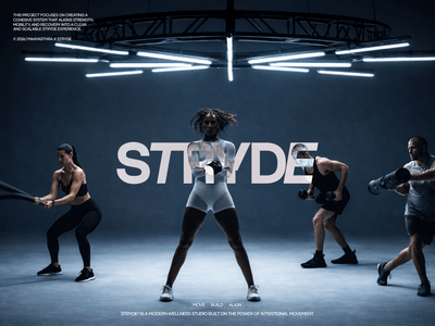 STRYDE - Digital Design system, Brand Identity & Merchandise design - Design & graphisme