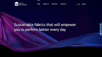 Textile manufacturer website - Website Creation