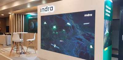 International Fighter Conference 2023 - Stand para feria (Indra Group) - Eventos