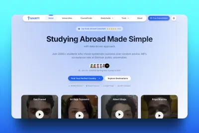 Qogent - AI-Powered Study Abroad Platform - Creación de Sitios Web