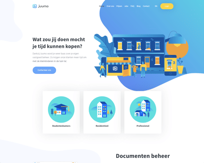 Juumo website - Website Creatie