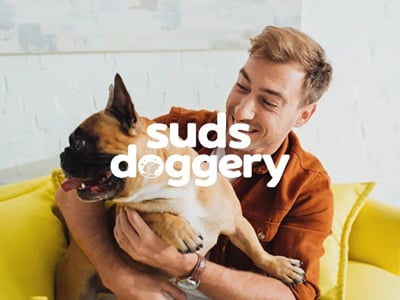 Suds Doggery: Brand Identity for a Dog Bathing Shop - Identidad Gráfica