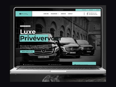 VIP Lounge: webdesign en drukwerk voor luxe personenvervoer - Website Creation