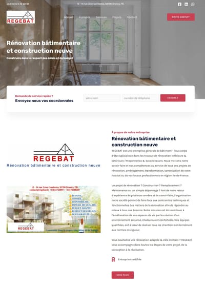 Regebat Web Site - Création de site internet