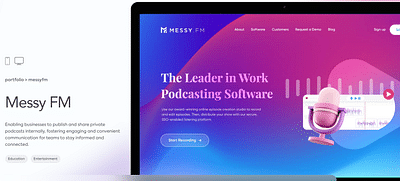 Messy FM | Podcast Application - Application web