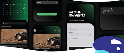 Camou Academy - E teaching Mobile Application - Mobile App