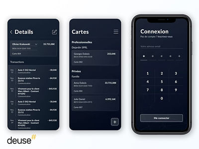 Application mobile de transactions bancaires - Application mobile