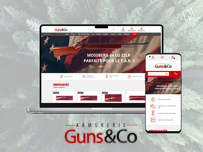 Guns&Co, site web marchand PrestaShop - E-commerce