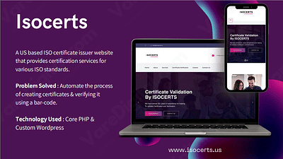 Isocerts - Applicazione web