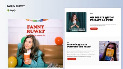 Fanny Ruwet – Site Officiel Humoriste sur Shopify - Ergonomie (UX/UI)