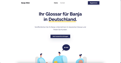 Webanwendung für Banja-Welt - Webanwendung