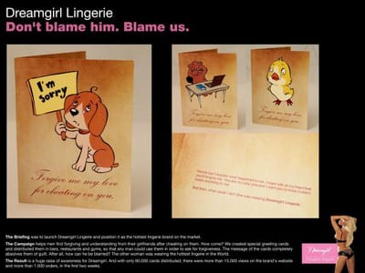 I'M SORRY CARDS - Advertising