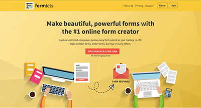 Formlets Saas Platform - Website Creatie