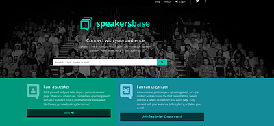 Online platform voor sprekers en eventorganisers