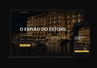 O Espião do Estoril: Cinematic Book Launch Website - Ergonomie (UX / UI)