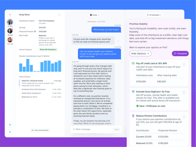 Wealth Chatbot - Concept work for Fintech North 2025 - Ergonomy (UX/UI)