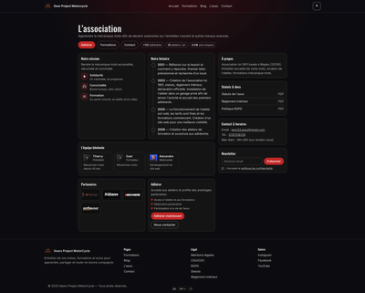 Gears Project Motorcycle - Website Creatie