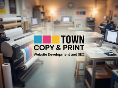 Website Design & Quote Request System for Town Copy & Print - SEO
