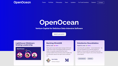 Web Design for OpenOcean - Website Creation