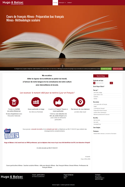 création de site web pour un indépendant - Creazione di siti web