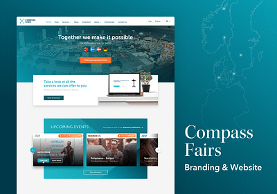 Compass Fairs / Dinstand - Webseitengestaltung