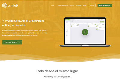 Desarrollo CRMLAB - Aplicación Web