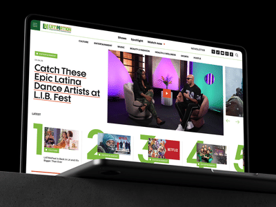 LatiNation: Digital Media Platform & Editorial Website Design - Website Creation
