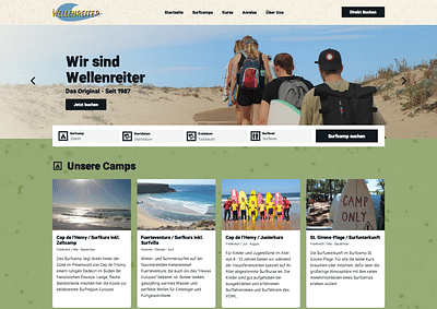 Drupal Surfcamp-Plattform Relaunch - Applicazione web