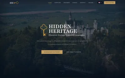 Hidden Heritage — platform voor Europees erfgoed - Website Creatie