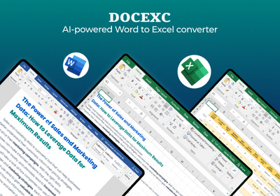 Word3ExecelPro - AI Word to Excel converter - Inteligencia Artificial