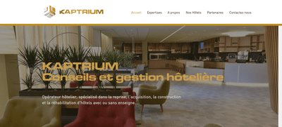 Création Site Vitrine Kaptrium - Website Creation