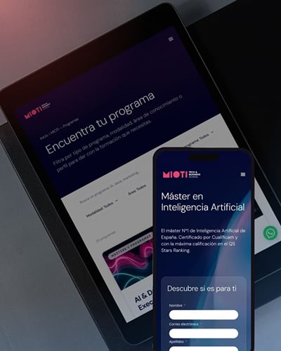 MIOTI: nueva web unificada, más rápida y autogestionable. - Software Development