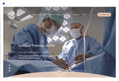 Site vitrine | Dr SORIN Chirurgien Esthétique - Website Creation