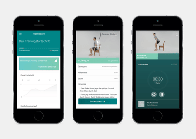 Die Physiotherapie-App eCovery - Webanwendung