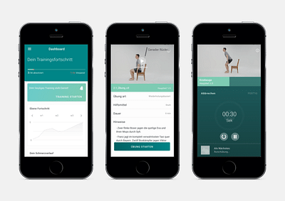 Die Physiotherapie-App eCovery - Mobile App