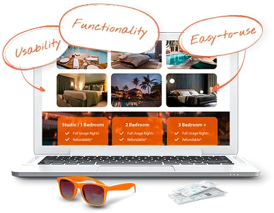 Accommodation booking system - Webseitengestaltung