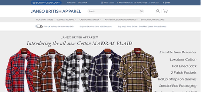 Janeo British Apparel Store - E-commerce