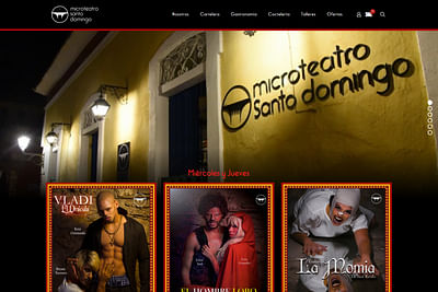 Microteatro Santo Domingo - Création de site internet