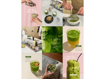 Production visuelle pour un bar à Matcha - Community management