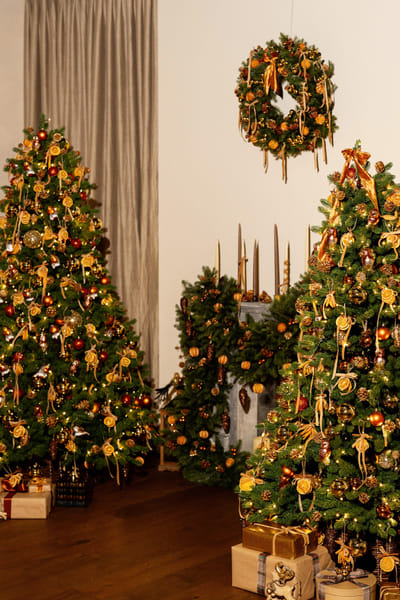 Décorations de Noël 2024 pour le studio photo Loft25 à Zurich. - Evénementiel
