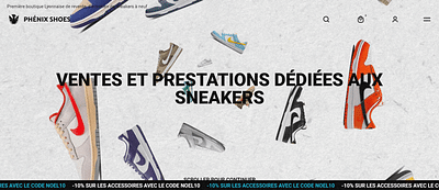 Phénix Shoes • Vente de Sneakers à Lyon - Webseitengestaltung