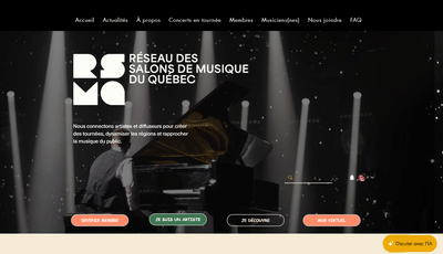 Réseau des Salons de musique du Québec - Ontwerp