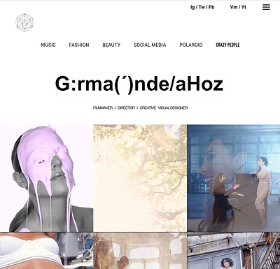 Página web para German de la Hoz - Website Creation