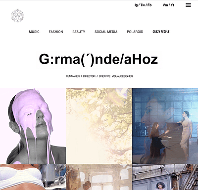 Página web para German de la Hoz - Website Creation