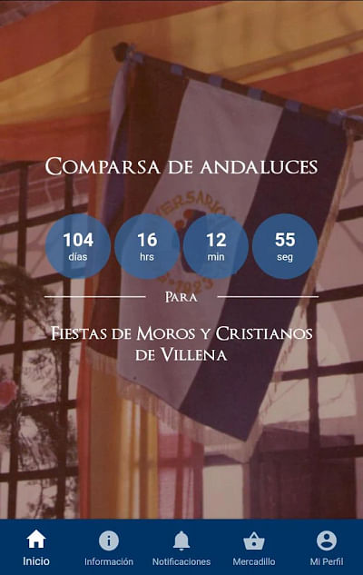 App Comparsa Andaluces de Villena - Web Applicatie