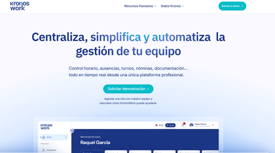 Diseño y desarrollo web corporativa Kronos Work - Creación de Sitios Web