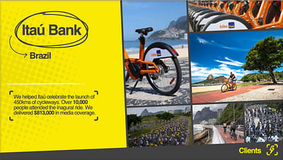 Itaú Bank x Bike Itaú — BiciRio Event - Communication corporate