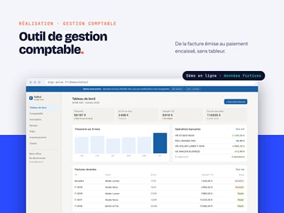 Outil de gestion comptable - Création de site internet